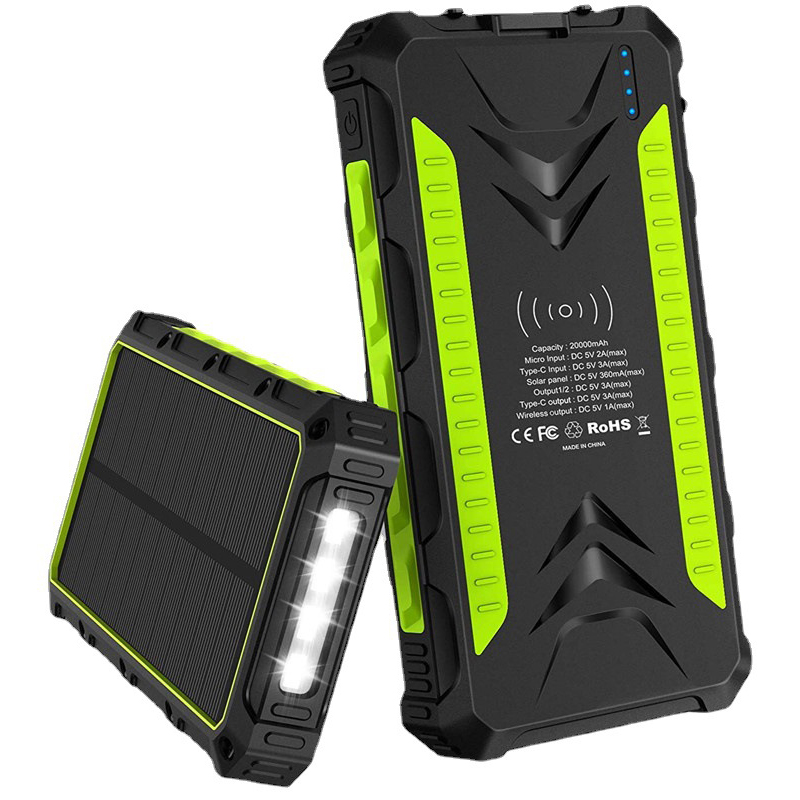 Solar Emergency Charger - 36000 мАч Солнечная батарея Быстрое беспроводное