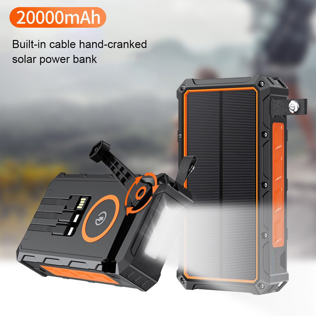 Solar Emergency Charger - 200000 мАч солнечная ручная рукоятка Power