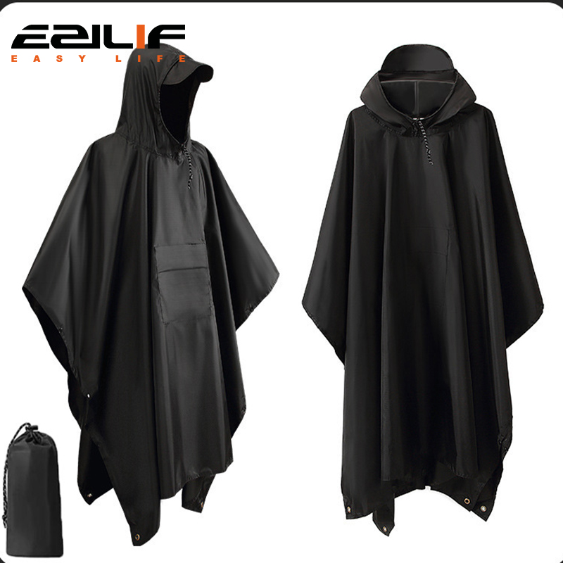 Emergency Poncho Rain - Многофункциональный уличный военный дождевик 3-в-1 с