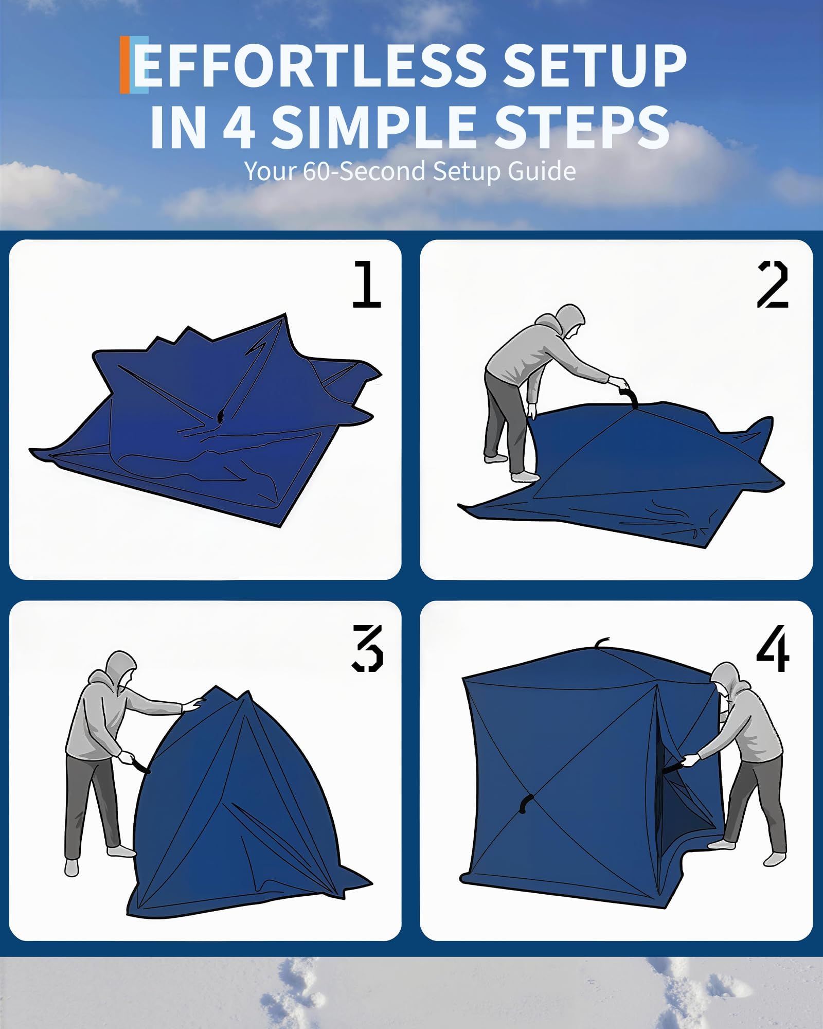 Палатка-шатер для зимней рыбал – обзор и цена Emergency Mylar Tent