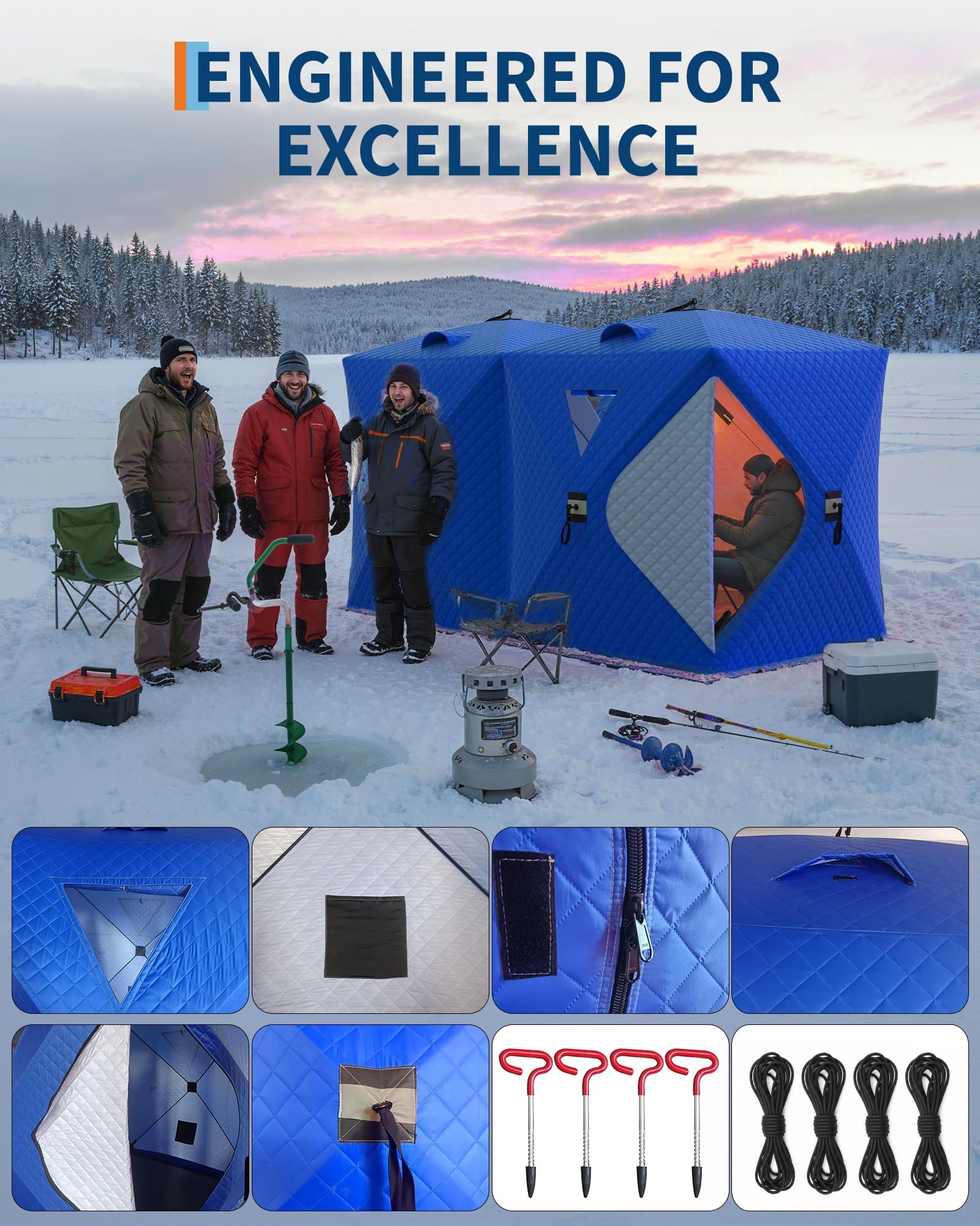 Палатка-шатер для зимней рыбал – обзор и цена Emergency Mylar Tent