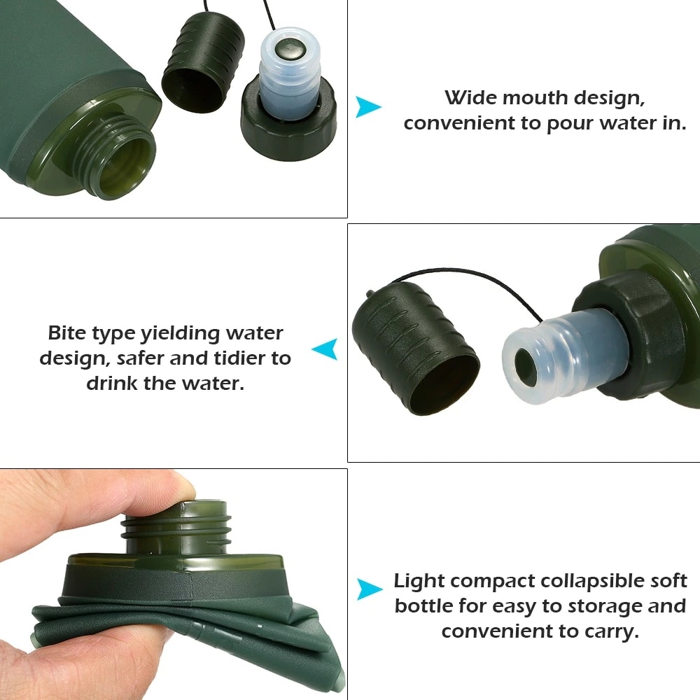 Складная мягкая бутылка для во – обзор и цена Water Bag Collapsible