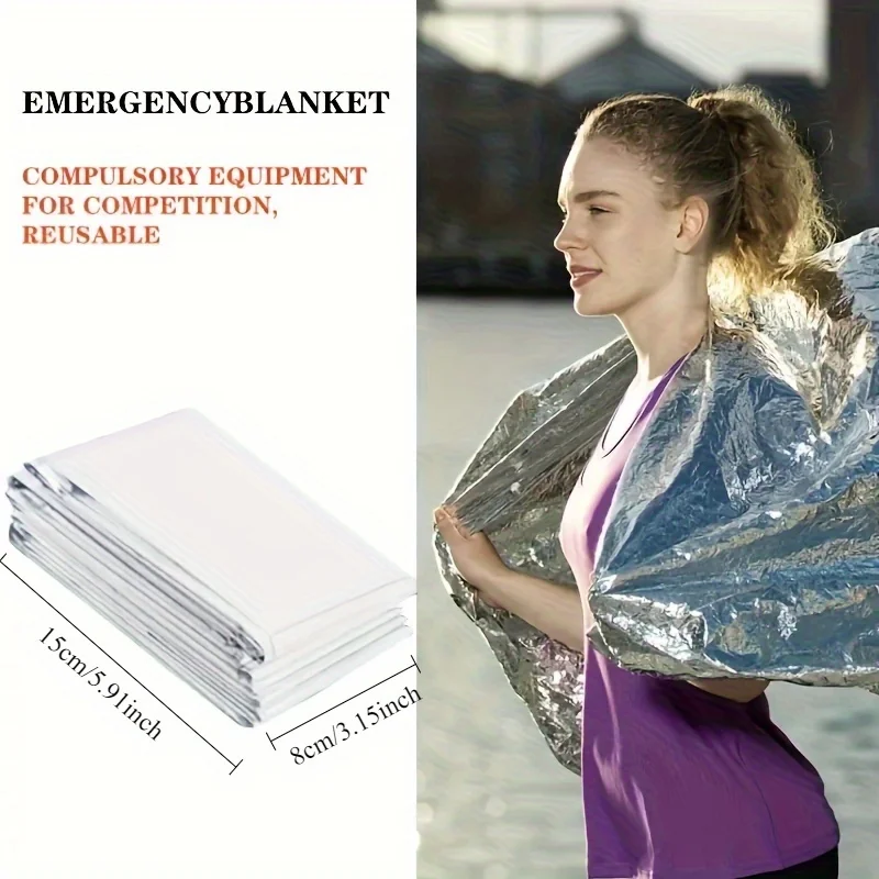 1 шт., портативное одеяло для  – обзор и цена Survival Blanket Reflective