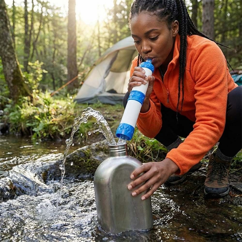 Мини-фильтр-соломинка для воды – обзор и цена Water Purification Straw