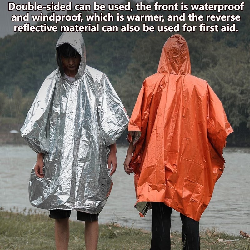 1-10 шт. Аварийное пончо-покры – обзор и цена Emergency Poncho Rain