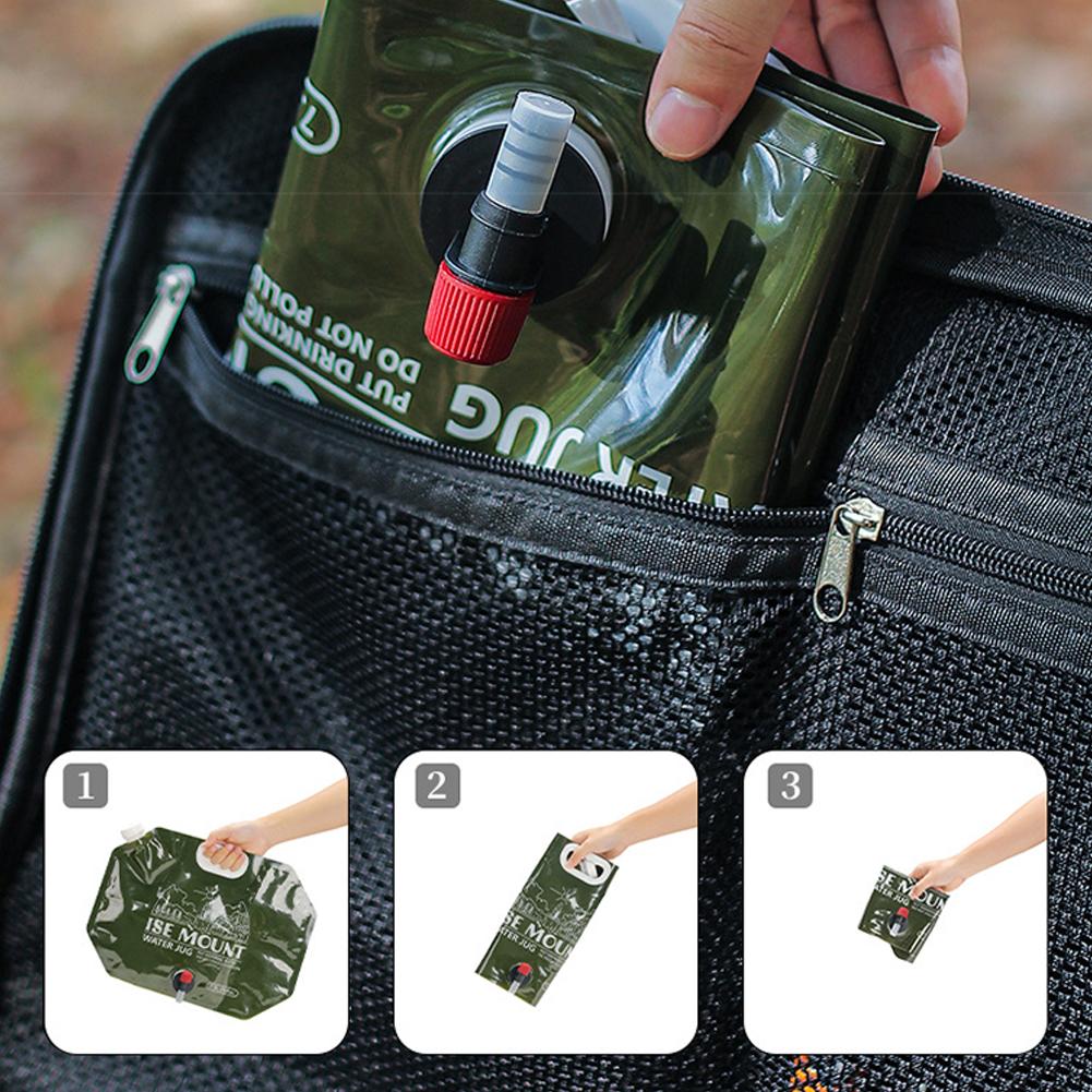 8-литровый складной контейнер  – обзор и цена Water Bag Collapsible