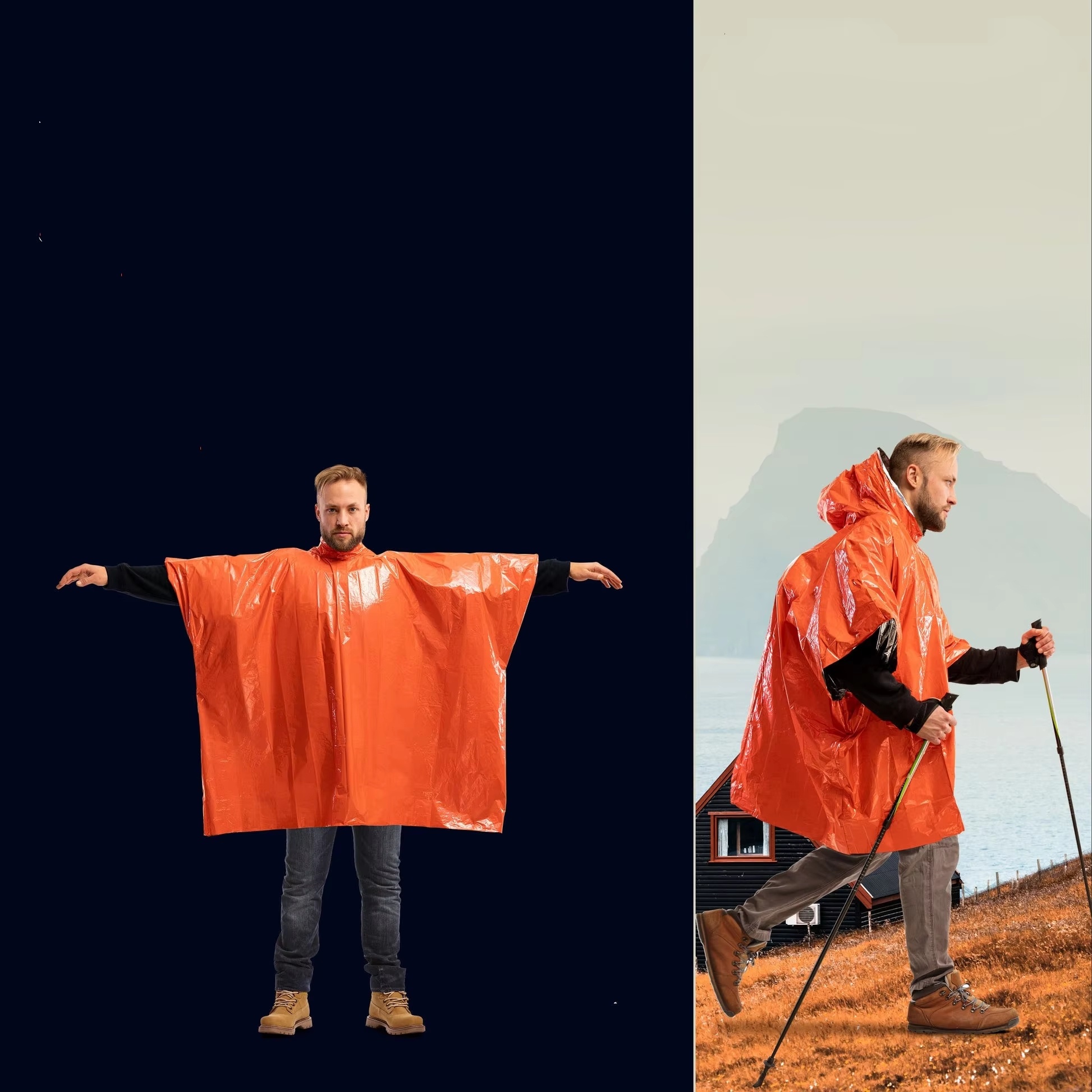 LIFE пончо для экстренного выж – обзор и цена Survival Blanket Reflective