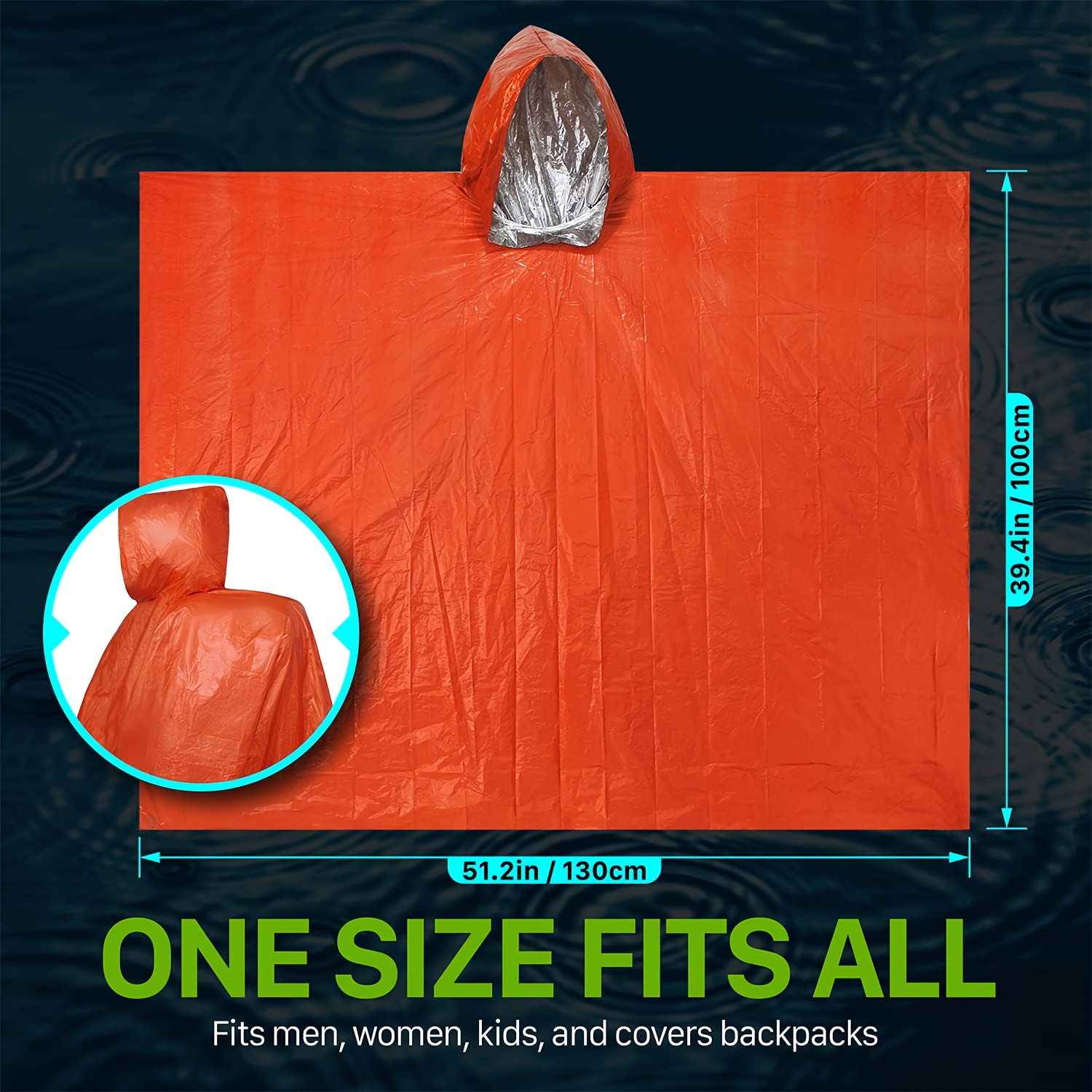 Дождевик для выживания в чрезв – обзор и цена Survival Blanket Reflective